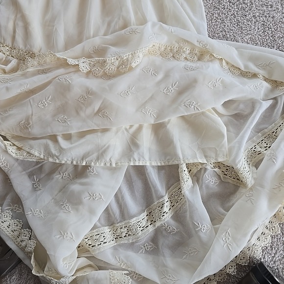 Overall Boho Cream Maxi Dress - Picture 16 of 16